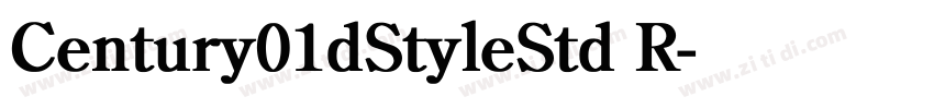 Century01dStyleStd R字体转换
